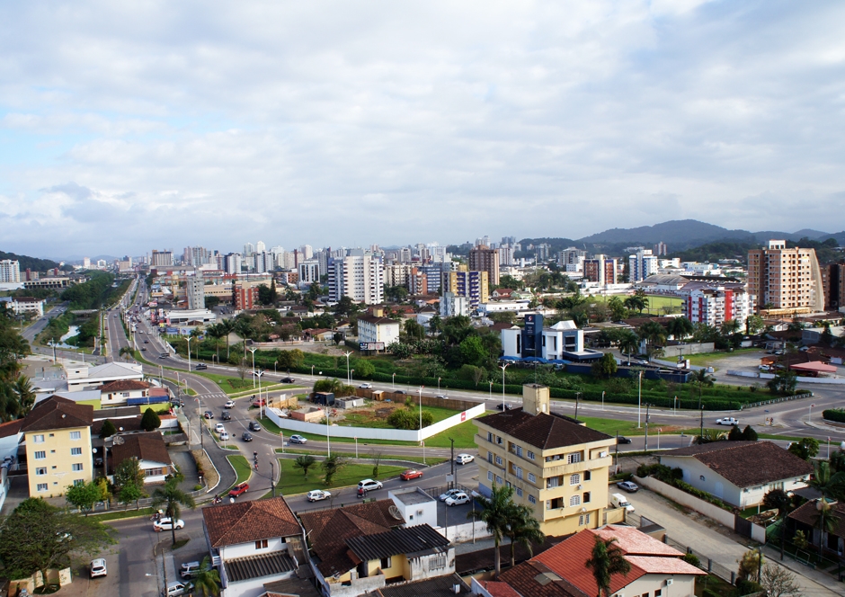 Vista panorâmica de Joinville, SC